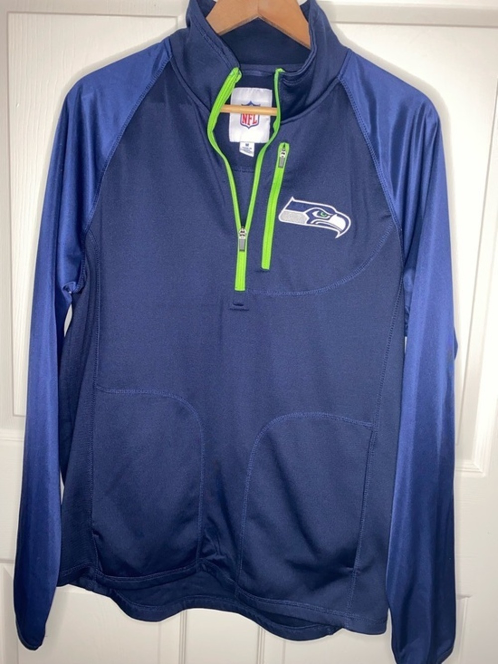 Seattle Seahawks Half-Zip Pullover Jacket Men’s Medium NFL